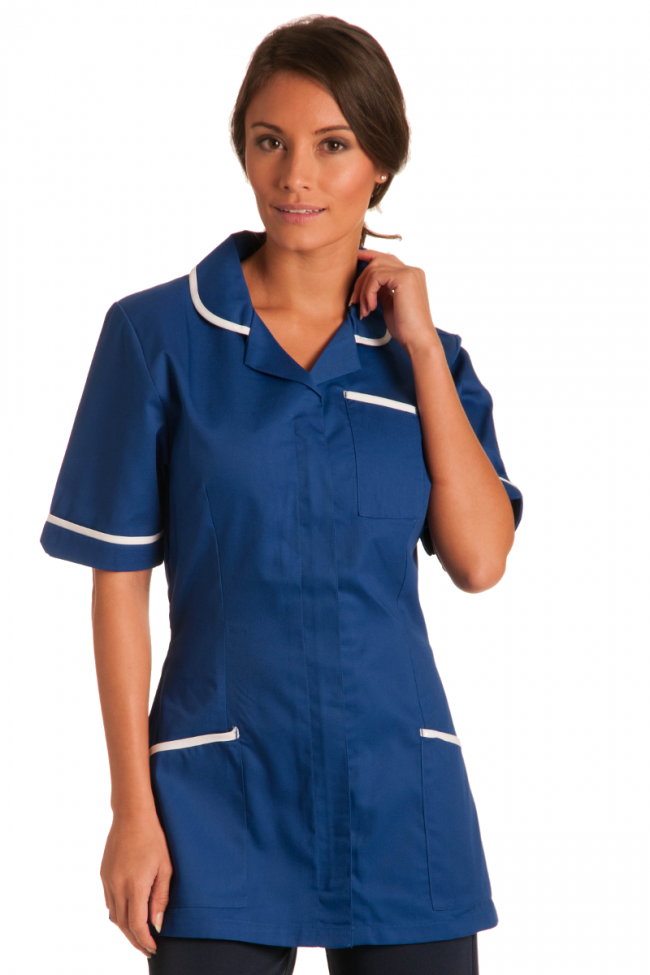 Ladies Bleach Resistant Classic Healthcare Tunic with Trim (HHNT)